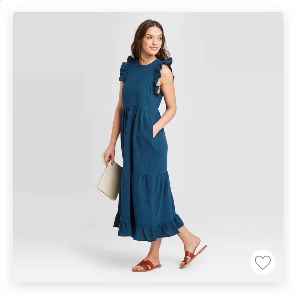 Target sleeveless tiered ruffle dress